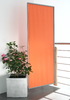 3x Rahmen - Windfester faltbarer Paravent - Farbe uni terracotta/orange