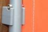 3x Rahmen - Windfester faltbarer Paravent - Farbe uni terracotta/orange