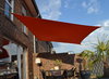 Vierecksonnensegel 3 x 4 m - Polyester - uni terracotta/orange - wasserabweisend