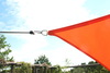Vierecksonnensegel 3 x 4 m - Polyester - uni terracotta/orange - wasserabweisend