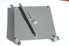 Fu�platte rollbar - 4x Rollen davon 2x feststellbar - Fu�platte 35 x 35 cm metallic grau