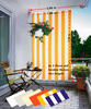Komplett - Bausatz mit Senkrecht-Sonnensegel 230 x 140 cm - uni hellgrau mit Seilspanntechnik Universal