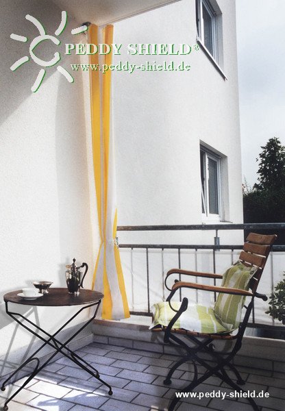 Senkrecht-Sonnensegel 230 x 140 cm - Farbe uni weiss