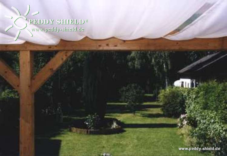 Sonnensegel 420x140 cm, uni wei�