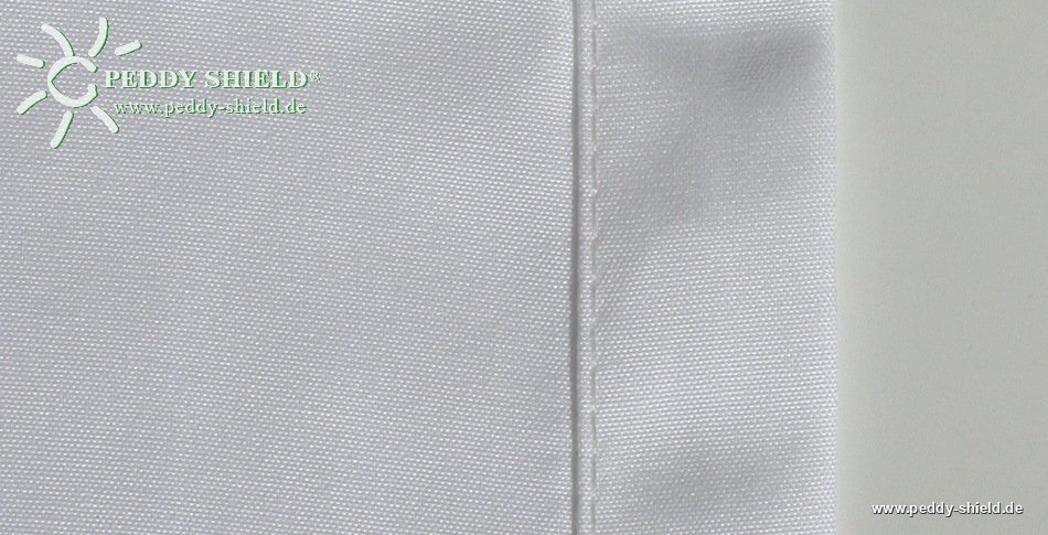 Sonnensegel Stoff - Ballenbreite 146 cm -  uni wei� - Lieferung nur mit Angabe der Stoff-Teilung!