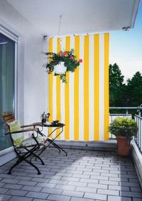 Senkrecht-Sonnensegel 230 x 140 cm - Farbe uni wei