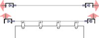 Seilspanntechnik Universal komplett mit 4x Seilspanner + mit 14 m Edelstahlseil fr Faltsonnensegel