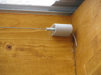 Sonnensegel Terrassendach - 61 x 330 cm - uni wei