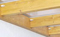 Sonnensegel Terrassendach - 58 x 220 cm - uni wei