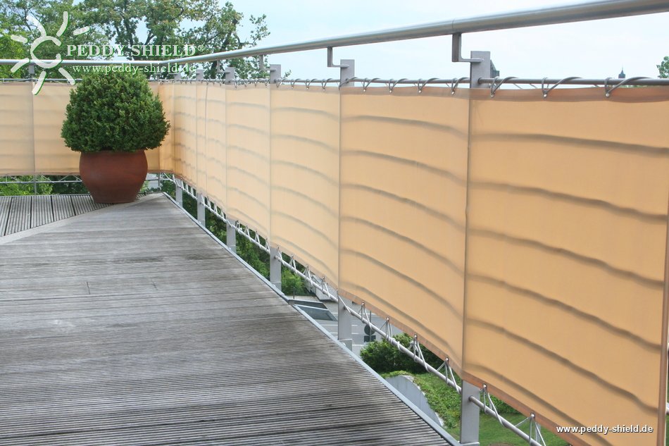 Balkonsichtschutz Balkon Sichtschutz Balkonbespannung Terrasse Windschutz PU PE 