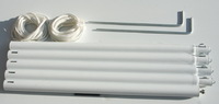 Zubehr Metallstange (schwer) zum Ausspannen von Sonnensegeln mit elastischen Spanngurten