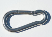 Karabinerhaken 10 mm als Sonnensegelzubehr aus Marine Edelstahl:  zur Sonnensegelbefestigung fr eine Flche von ca. 30 - 40 m