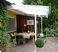 Sonnensegel Wintergarten -  96 x 380 cm - uni wei�