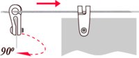 Edelstahlseil 2,0 m - nicht rostend - 1x Stck - 2 mm Durchmesser - mit besonders laufleichter Oberflche