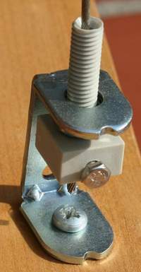Montage zwischen zwei Fl�chen (W�nden) mit Seilspanntechnik Universal