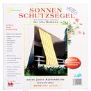 Verkaufsverpackung: Komplett-Bausatz Senkrecht-Sonnensegel - Blockstreifen blau-wei�