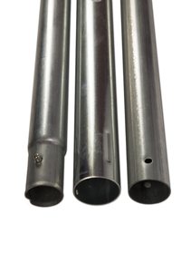 Sonnensegelmast stufenlos hhenverstellbar aus Stahl Lnge ca. 250 cm silber