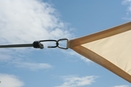 Montagehinweise - Vierecksonnensegel konkav 2,5 x 3 m - sonnengelb