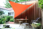 Dreiecksonnensegel 360x360x360 cm - Polyester - terracotta /orange - wasserabweisend #7