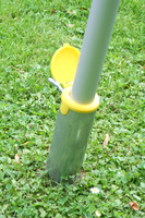 Vierecksonnensegel 3,6 x 3,6 m - offenes Schattierungsgewebe - Farbe weizen #17