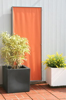 1er Paravent-Rahmen  Bespannung uni terracotta-orange #10