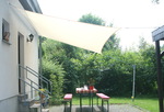 Vierecksegel 3 x 4 m - Polyester - elfenbein #19