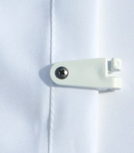 Laufhaken fr alle Sonnensegel in Seilspanntechnik - 20 Stck - wei mit kleinen Edelstahlschrauben zum Anklemmen an das Faltsonnensegel #10