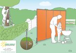 Combi-Stnder Paravent zur Aufstellung Sichtschutz Paravent alternativ auf Rasen oder Terrasse #17