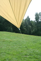 Camping-Freizeit-Sonnensegel (4) Pyramide 4 x 4 m - sandfarben als Sonnenschutz und Regenschutz fr die ganze Familie oder als Partyzelt im Garten #9