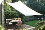 Leichte MetallStange Sonnensegel 2,50 m - geteilt   Aufstellung von Camping-Freizeit-Sonnensegel im Garten #8