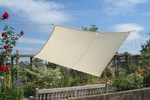Vierecksonnensegel konkav 2,5 x 3 m - hell elfenbein #7