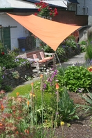 Vierecksonnensegel konkav 2,5 x 3 m - uni terracotta-orange #10