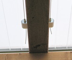 Sonnensegel Terrassendach - 61 x 220 cm - uni wei #9