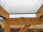Sonnensegel Terrassendach - 61 x 330 cm - uni wei #8