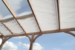 Sonnensegel Terrassendach - 61 x 330 cm - uni wei #14