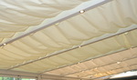 Sonnensegel Glasdach -  88 x 330 cm - uni hell elfenbein #10