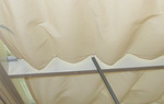 Sonnensegel Glasdach -  88 x 330 cm - uni hell elfenbein #12