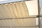 Sonnensegel Glasdach -  88 x 380 cm - uni hell elfenbein #11