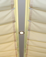 Sonnensegel Glasdach -  88 x 380 cm - uni hell elfenbein #8