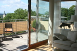 Balkonbespannung  B75 x L500 cm Farbe sisal - hochwertiger Sichtschutz und Windschutz fr den Balkon #10