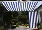 Senkrecht - Sonnensegel 230 x 140 cm - Farbe gelb-wei #13