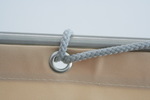 Schweres Polyestergewebe 280 g/m2 fr Balkonverkleidung in Maanfertigung - Farbe sisal - Ballenbreite 205 cm #8