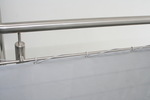 Balkonverkleidung B65 x L300 cm Farbe uni hell silbergrau - Sichtschutz fr Balkone und Terrassen #10