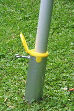 Schraub-Erdanker f�r Aluminium-Teleskopmast - komplett mit Drehstab f�r die Montage Sonnensegel konkav bis 25 m� #13