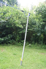 Schraub-Erdanker f�r Aluminium-Teleskopmast - komplett mit Drehstab f�r die Montage Sonnensegel konkav bis 25 m� #14