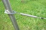 (2) Sonnensegelmast aus schwerem Edelstahl L�nge ca. 310 cm - verstellbar �ber Lochsystem mit Zugplatte #15