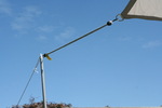 Vierecksonnensegel konkav 2,5 x 3 m - offenes Schattierungsgewebe HDPE - Farbe grau - reiner Sonnenschutz #11