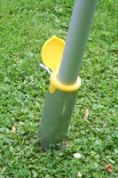 Vierecksegel konkav 4 x 5 m - offenes u. robustes Schattierungsgewebe aus HDPE - Farbe creme wei - Wasser durchlssig #13
