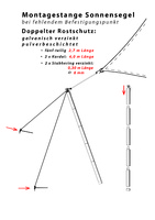 Dreiecksonnensegel 360 cm - Polyester - anthrazit #7