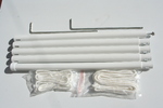 Vierecksonnensegel 3 x 4 m - Polyester - anthrazit #15
